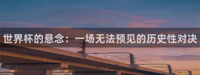 足球杯：世界杯的悬念：一场无法预见的历史性对决